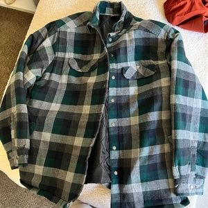 Men's XL quilt-lined flannel